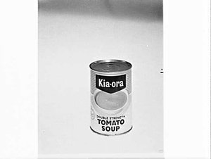 Can of Kia-ora tomato soup, APA studio