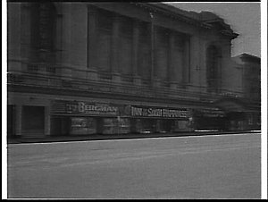 Exterior of Regent Theatre, 1958, advertising the film ...