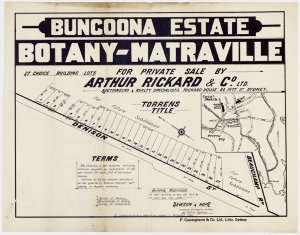 [Matraville subdivision plans] [cartographic material]