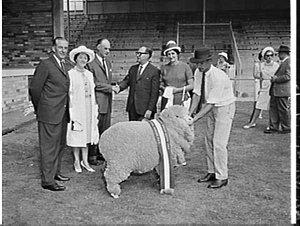 Presentation of prizes and trophies, Sheep Show 1965, S...