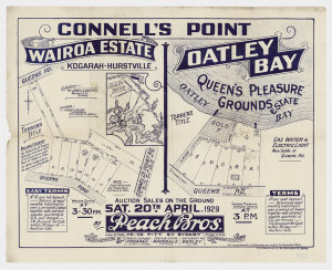 [Oatley subdivision plans] [cartographic material]