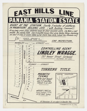 [Panania subdivision plans] [cartographic material]