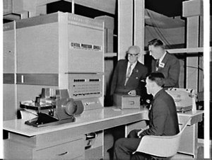 Official opening, General Electric computer installatio...