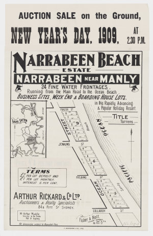 [Narrabeen subdivision plans] [cartographic material]