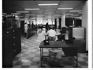 Interior of new IBM office building