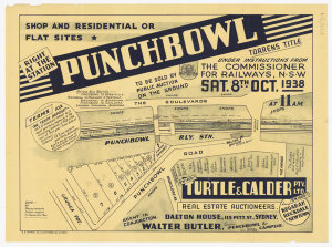 [Punchbowl subdivision plans] [cartographic material]