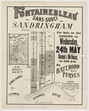 [Sandringham subdivision plans] [cartographic material]