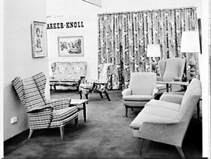 Parker-Knoll Furniture exhibit, Furniture Show 1966, Sy...