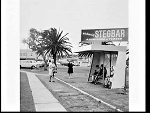 Alan Davis advertising signs for Stegbar on new light-w...