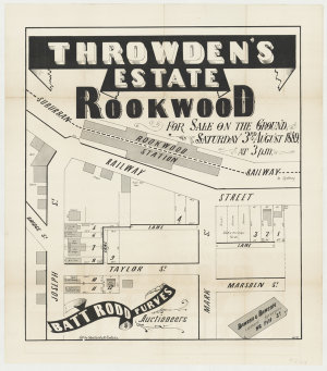 [Rookwood subdivision plans] [cartographic material]