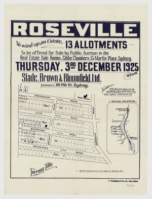 [Roseville subdivision plans] [cartographic material]