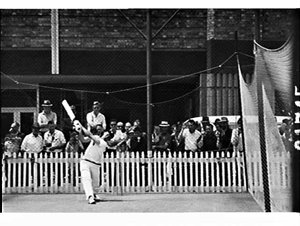 MCC (English) Cricket Team at the practice nets before ...