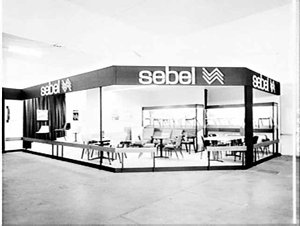Sebel exhibit, Furniture Show 1966, Sydney Showground