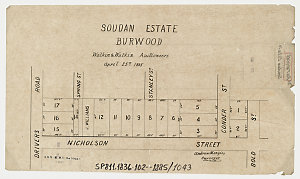 [Strathfield and Burwood subdivision plans] [cartograph...