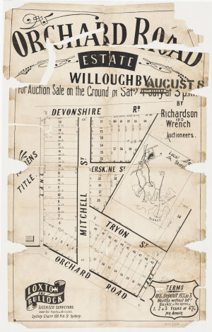 [Willoughby subdivision plans] [cartographic material]