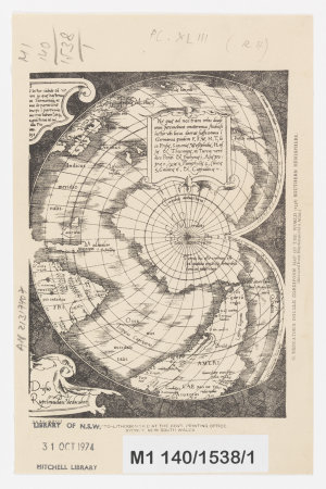 [World map on double cordiform projection, Gerardus Mer...
