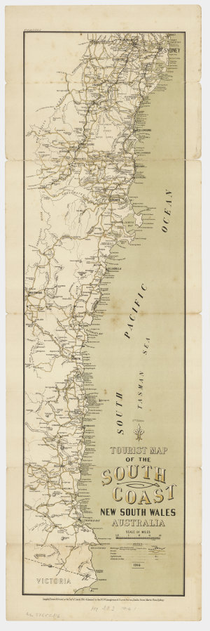 Tourist map of the south coast New South Wales, Austral...
