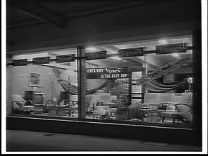 Vynex window exhibit, Walton-Sears, Parramatta