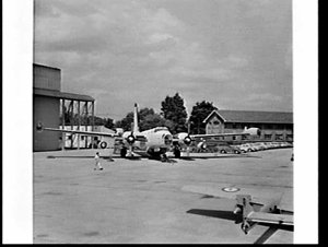 Overseas visitors, Hawker de Havilland aircraft factory...