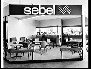 Sebel exhibit, Furniture Show 1967, Sydney Showground