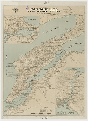 Dardanelles, Sea of Marmara, Bosporus [cartographic material] / by H.E.C. Robinson, Sydney.