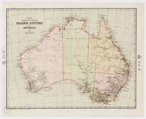 Map shewing the principal railway systems of Australia ...