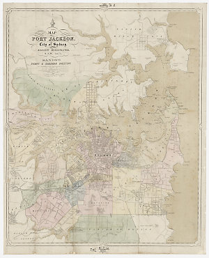 Map of Port Jackson and City of Sydney shewing the adja...