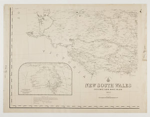 Map of New South Wales including Lord Howe Island, 1905...