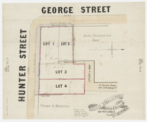 [Plan showing Jones' allotments, section 46 in Sydney. ...
