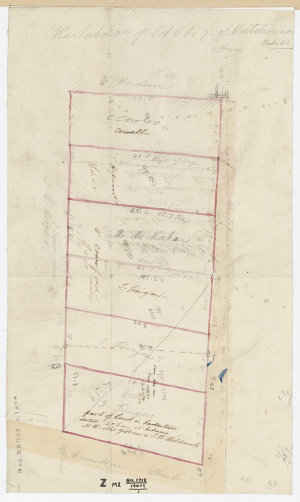 Resubdivision of lots 6 to 9. David Bevans grant dated ...