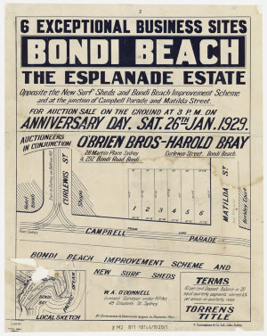 6 exceptional business sites Bondi Beach, the Esplanade...