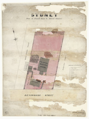 Sydney, plan of Friends House & burial grounds [cartogr...