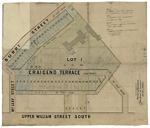 [Craigend Estate, Darlinghurst] [cartographic material]...