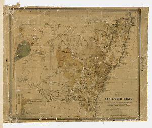 Sketch map of New South Wales shewing localities of the...