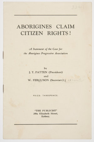 Aborigines claim citizen rights! : a statement of the c...