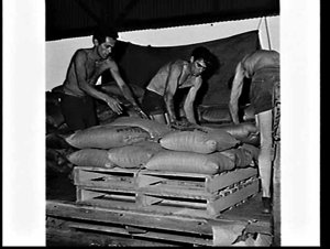 Ricegrowers' Co-operative Mills rice in sacks and carto...
