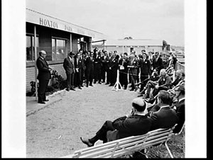 Official opening of the Hoxton Park Flying School by th...