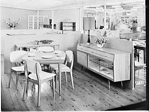 Norm Hayes stand, Furniture Show 1964, Royal Agricultur...