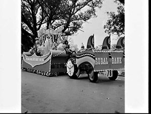 Rural Bank float in the Waratah Procession 1966, Domain