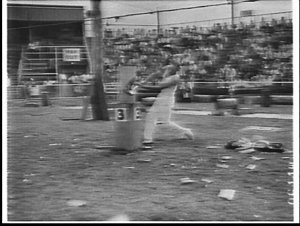 Woodchopping at the 1959 Royal Easter Show