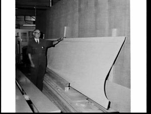 Building a steel-framed gangplank for P. & O. Lines, Py...