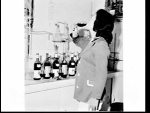 Ann Salvestro tasting wine, Calamia Winery, Griffith