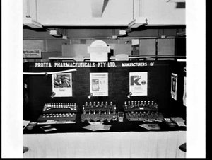 Protea Pharmaceuticals display of their products Serc, ...