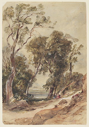 Landscape with two figures and a house / John Skinner P...