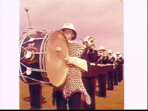 Naval band playing at the Showground