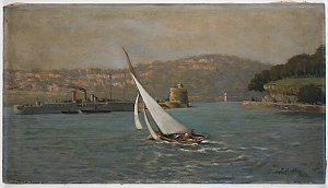 [Fort Denison], 1923 / oil painting by George F. Harris