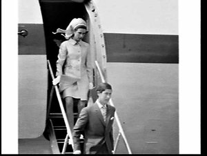 Royal family of Great Britain arrive at Kingsford-Smith...