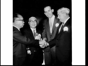 Cocktail party for trade delegation from Okinawa, Wentw...