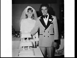 Wedding of Linda Langley (Longley ?) at either St. Anne...
