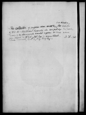 Series 8: King family correspondence and memoranda, vol...